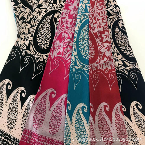 30s Broder Design Print Spun Rayon Fabric